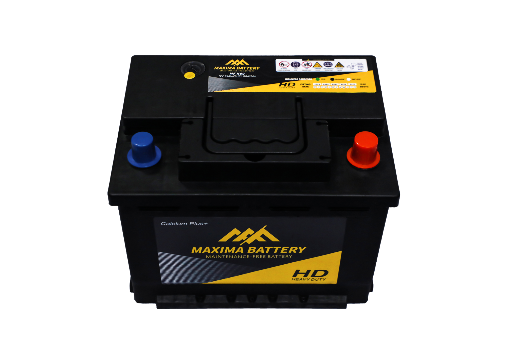 Maxima 60Ah Europe Battery - Front View